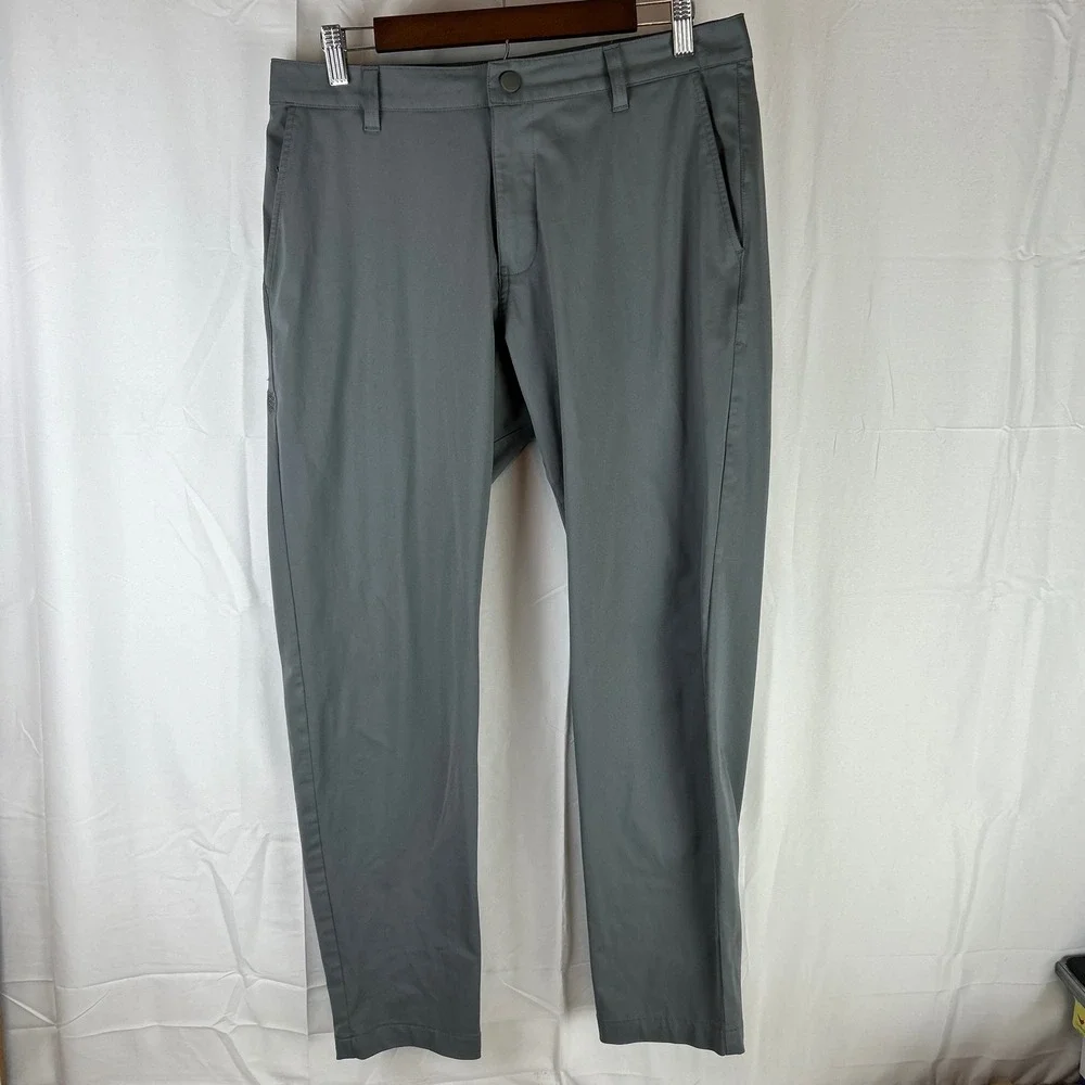 Rhone Commuter Pants Mens 32 Grey Technical‎ Performance Trousers 100161